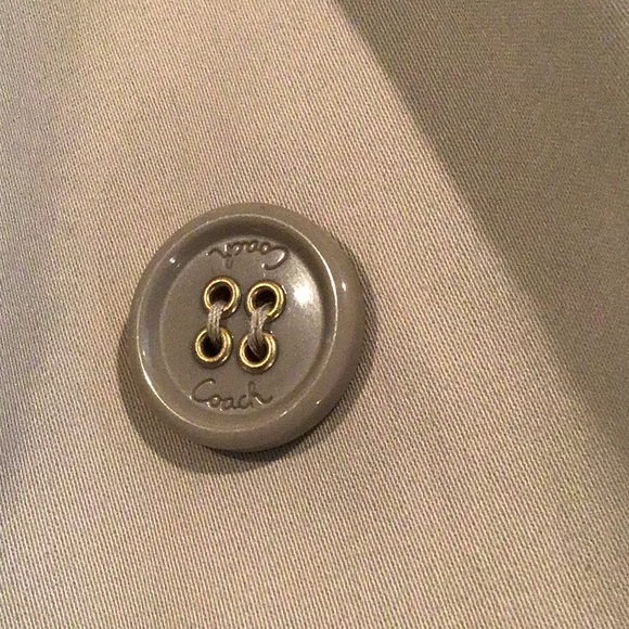 Coach beige short trench coat - Picture 4 of 8